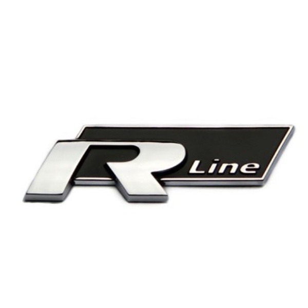 Emblema R-Line Crom Negru